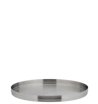 Brushed Stainless Steel Round Plate 9" (23cm)