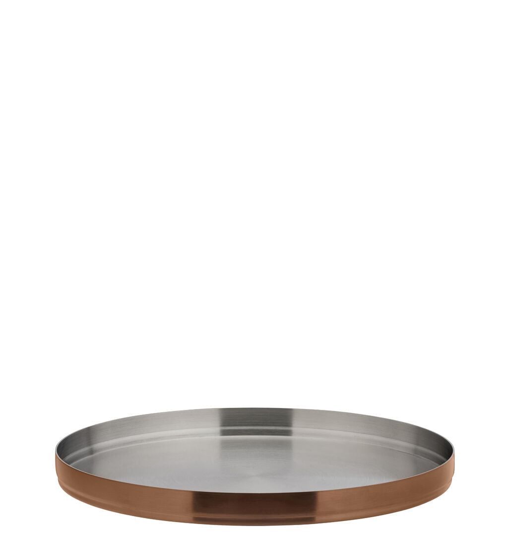 Brushed Copper Round Plate 9" (23cm)