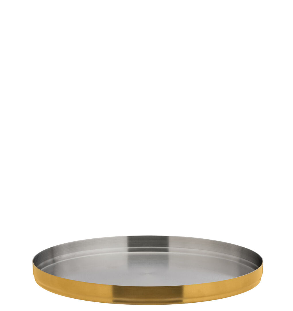 Brushed Gold Round Plate 9" (23cm)