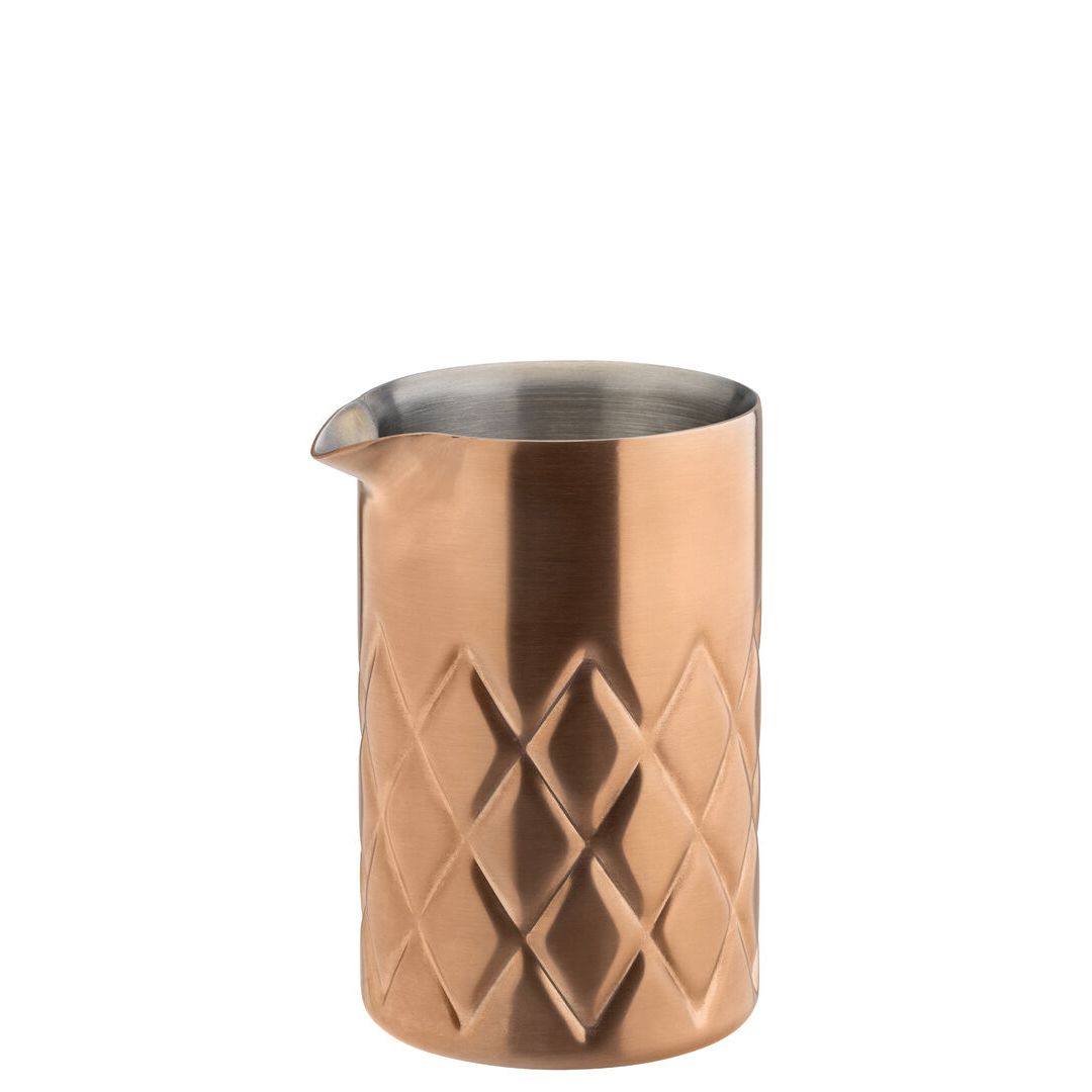 Brushed Copper Steel Double Walled Mixing Jar 58cl