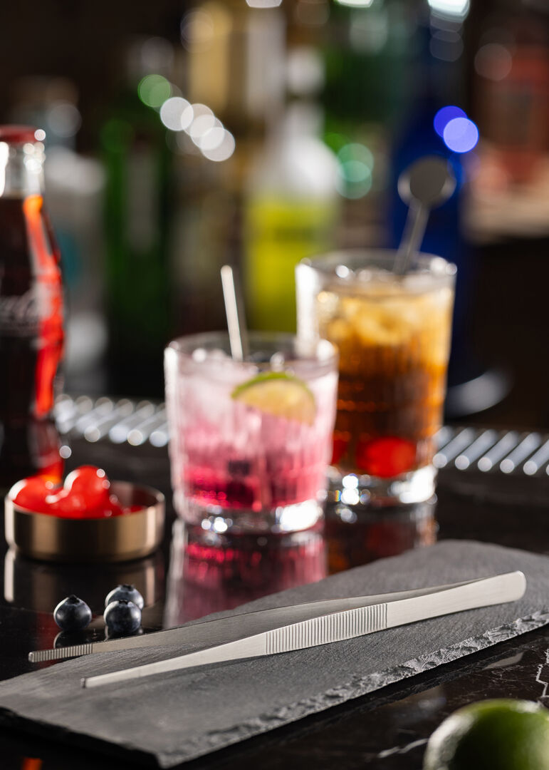 Gunmetal Cocktail Tweezers 10" (25cm)