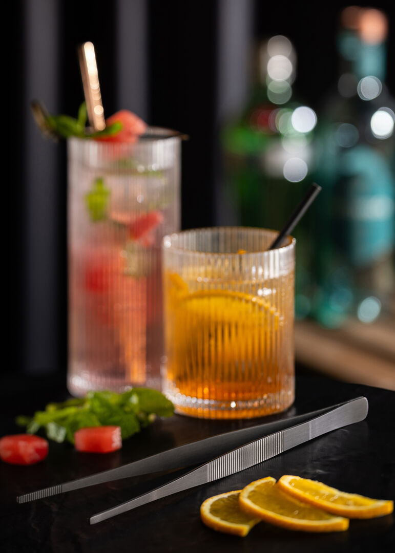 Gunmetal Cocktail Tweezers 12" (30cm)