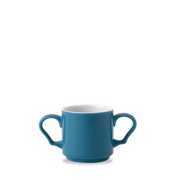 Art De Cuisine Future Care Blue Glaze Double Handled Mug 10oz