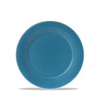 Art De Cuisine Future Care Blue Glaze Mid Rim Plate 8"