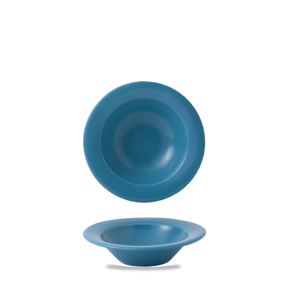 Art De Cuisine Future Care Blue Glaze Mid Rim Bowl 6.5"