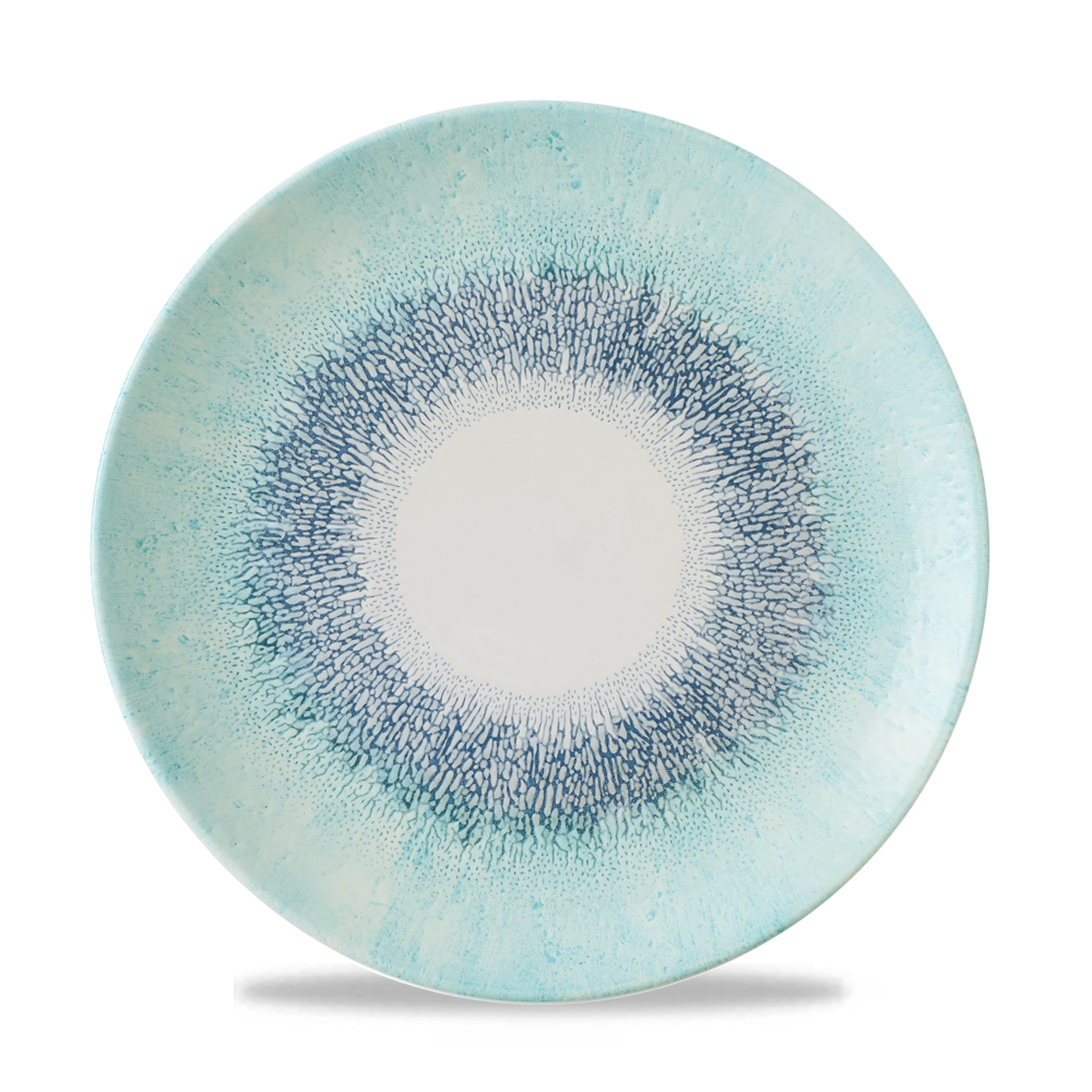 Studio Prints Fusion Blue Coupe Plate 26cm - Contemporary Dining Excellence