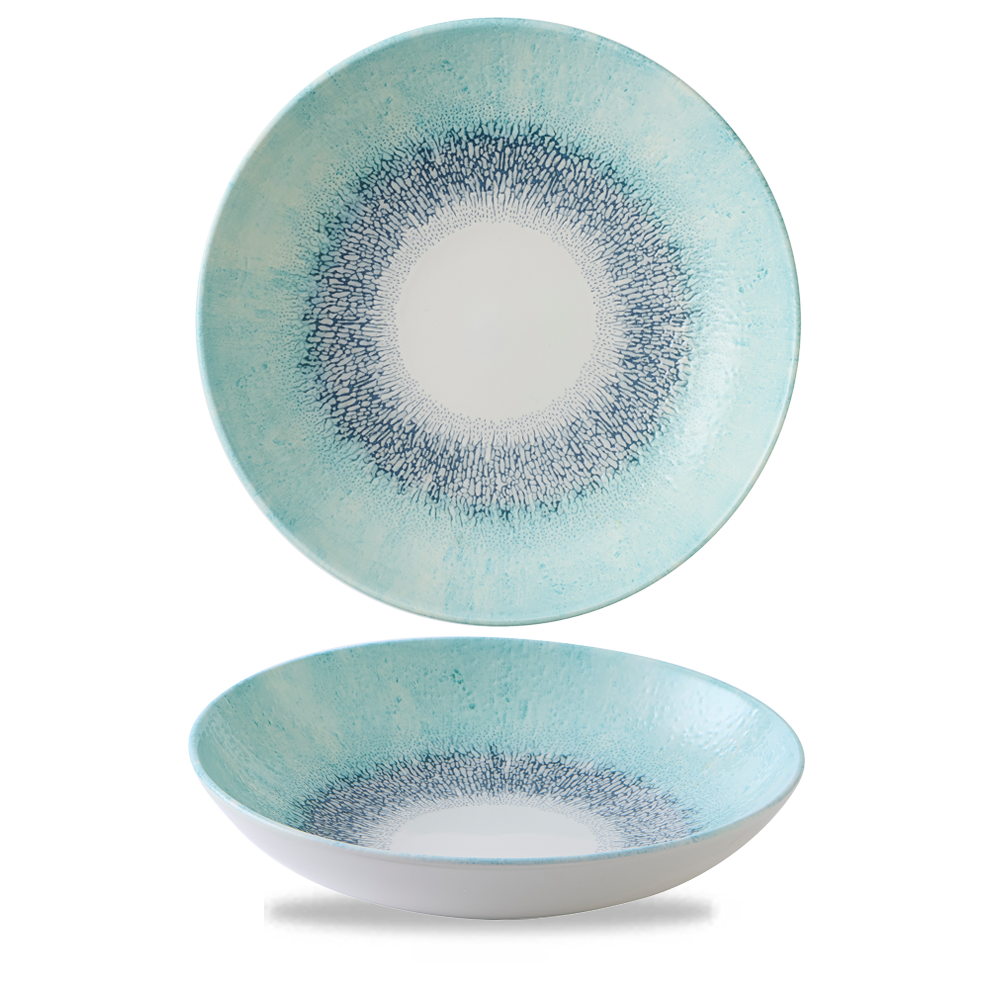 Studio Prints Fusion Blue Coupe Plate 24.8cm – Unique Dinnerware Piece