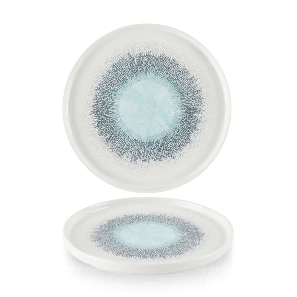 Studio Prints Fusion Aquamarine Chef's Walled Plate 21cm