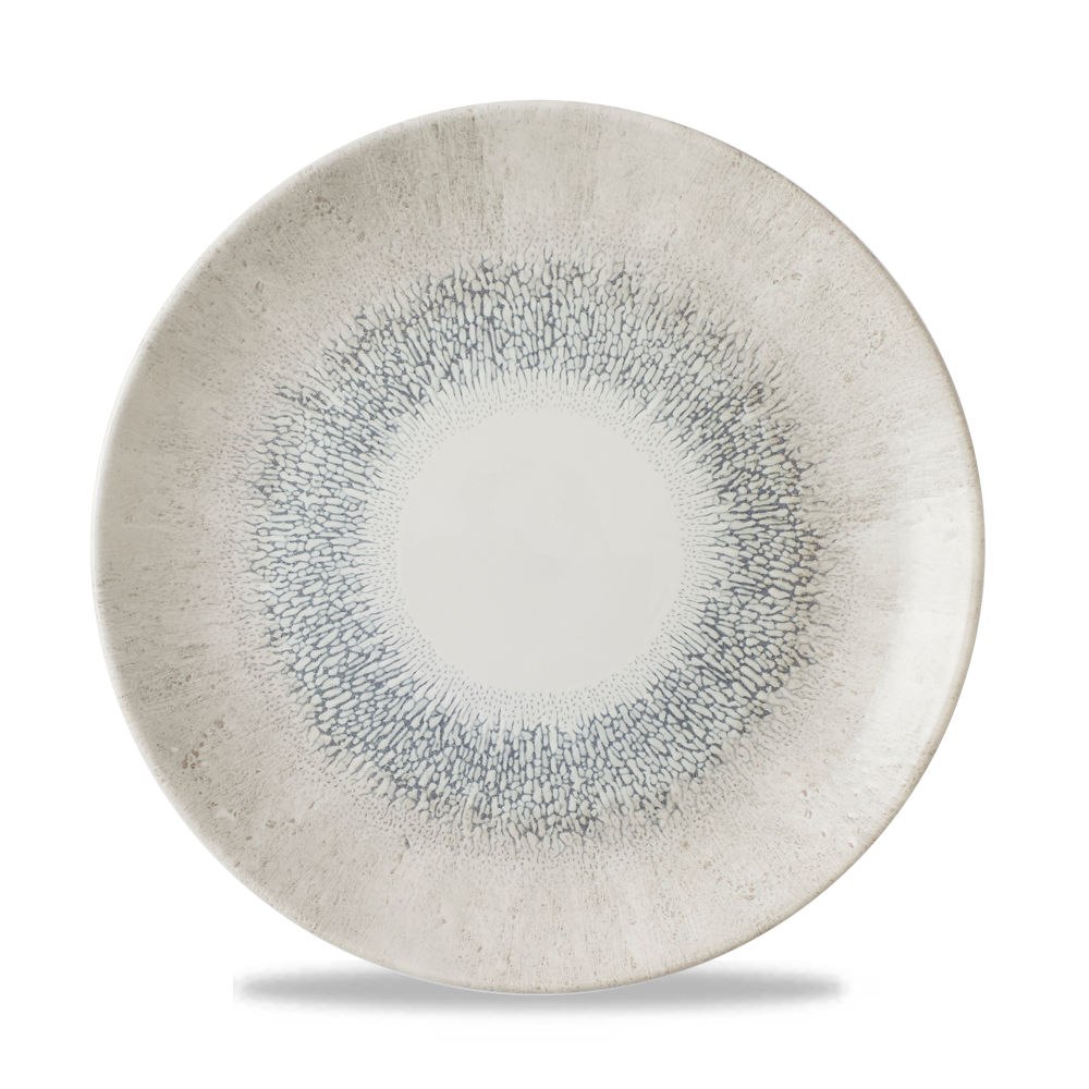Studio Prints Fusion Grey Coupe Plate 26cm - Contemporary Dining Essential