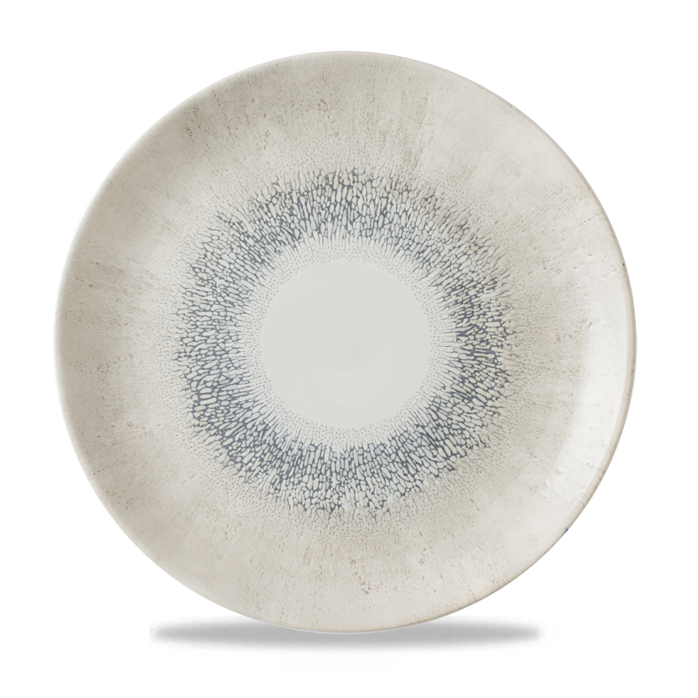 Studio Prints Fusion Grey Coupe Plate 28.8cm - Unique Dining Experience