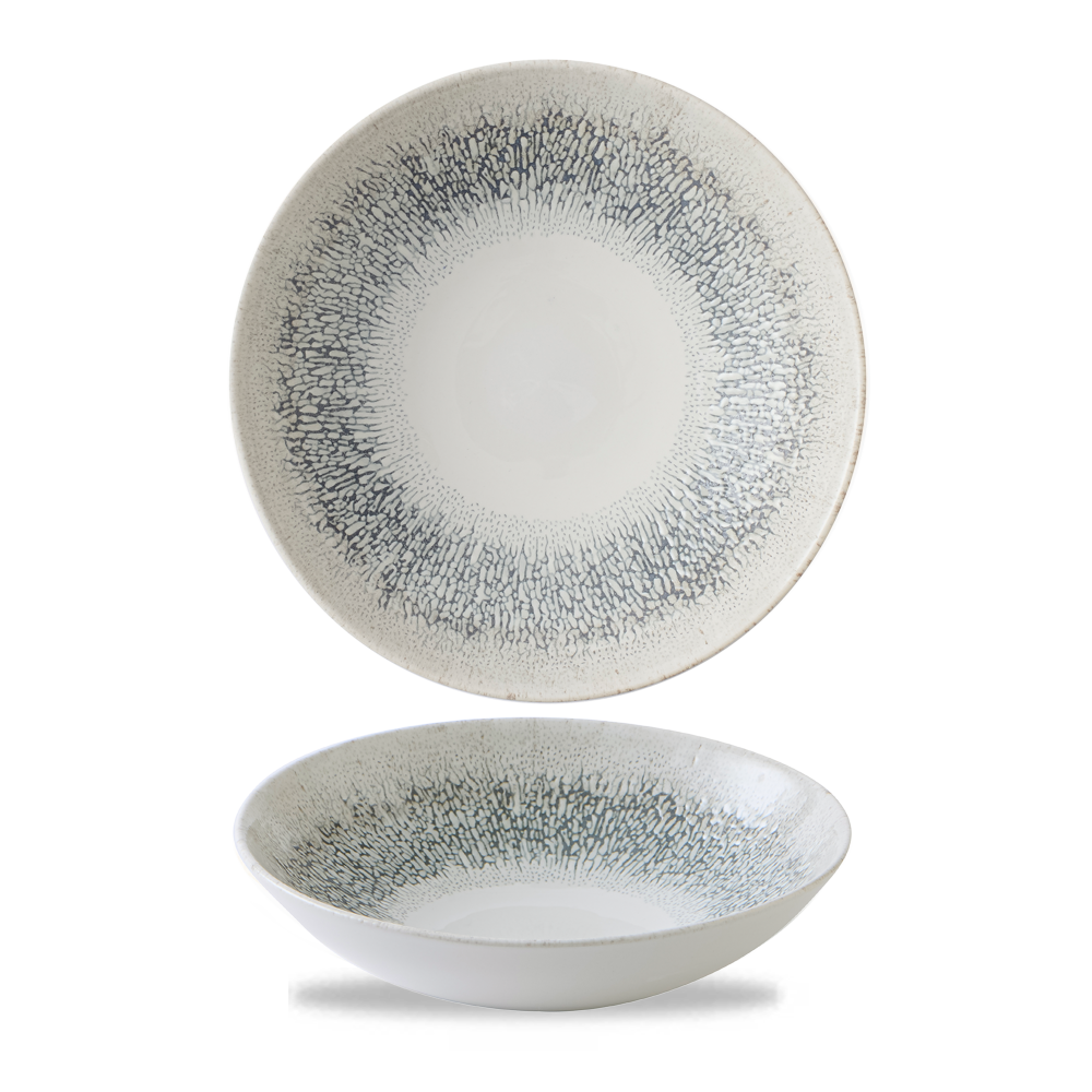 Studio Prints Fusion Grey Coupe Bowl 18.2cm - Unique Dining Experience