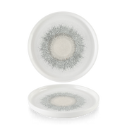 Studio Prints Fusion Agate Grey Chefs Walled Plate 21cm