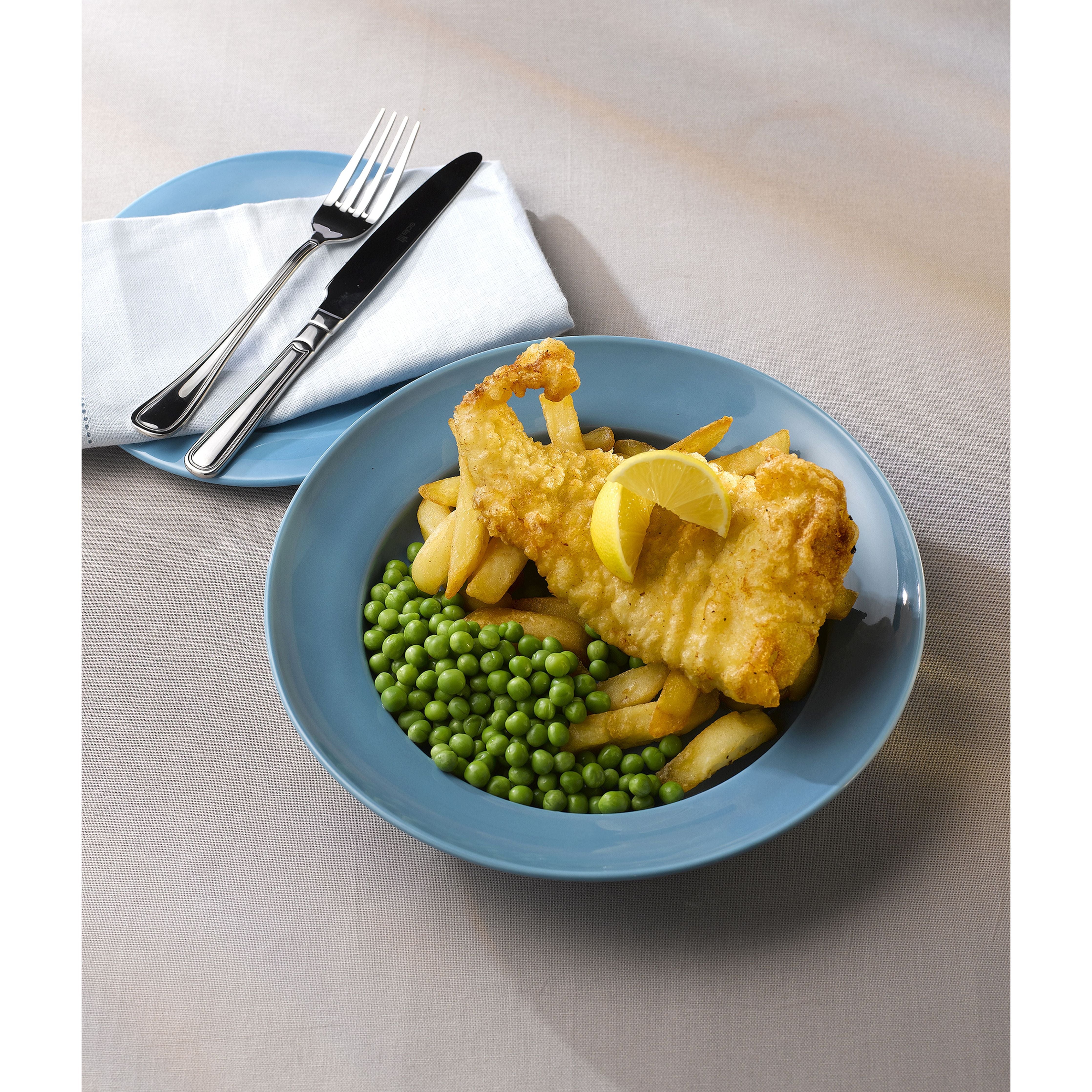 Art De Cuisine Future Care Blue Glaze Footed Dinner Plate 10 1/4"