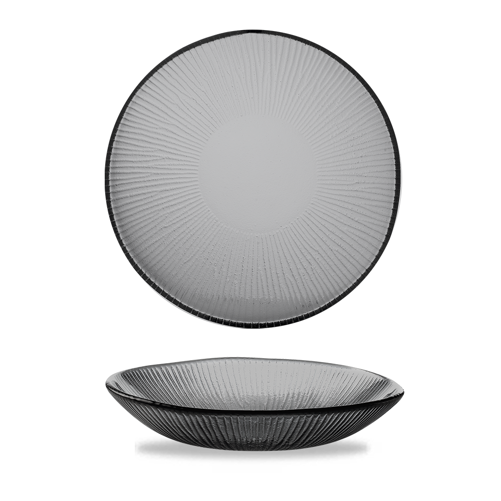 Bamboo Organic Glass Round Bowl 24.5cm