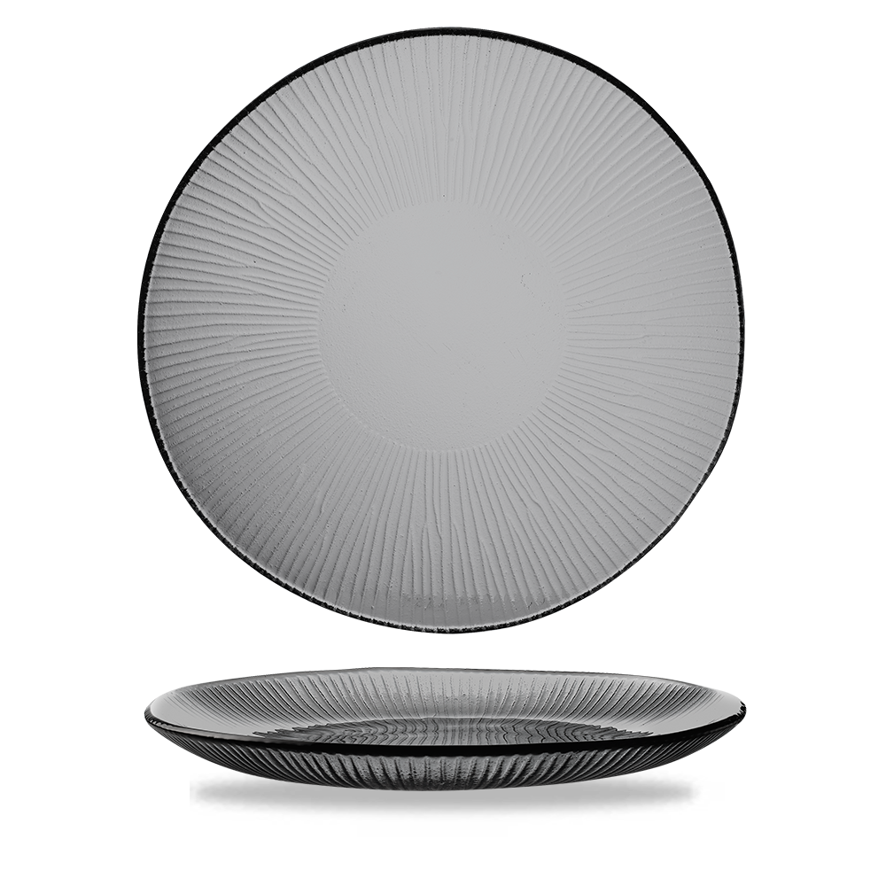 Bamboo Organic Glass Round Plate 29.5cm