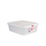 GenWare Clear Polypropylene Container GN1/2 100mm - 6.8Litre Capacity