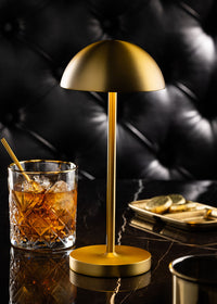 Tonga LED Cordless Lamp 26cm - Brushed Gold