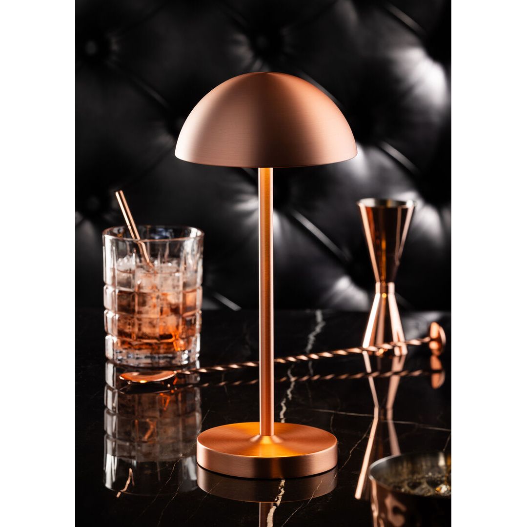 Tonga LED Cordless Lamp 26cm - Brushed Copper