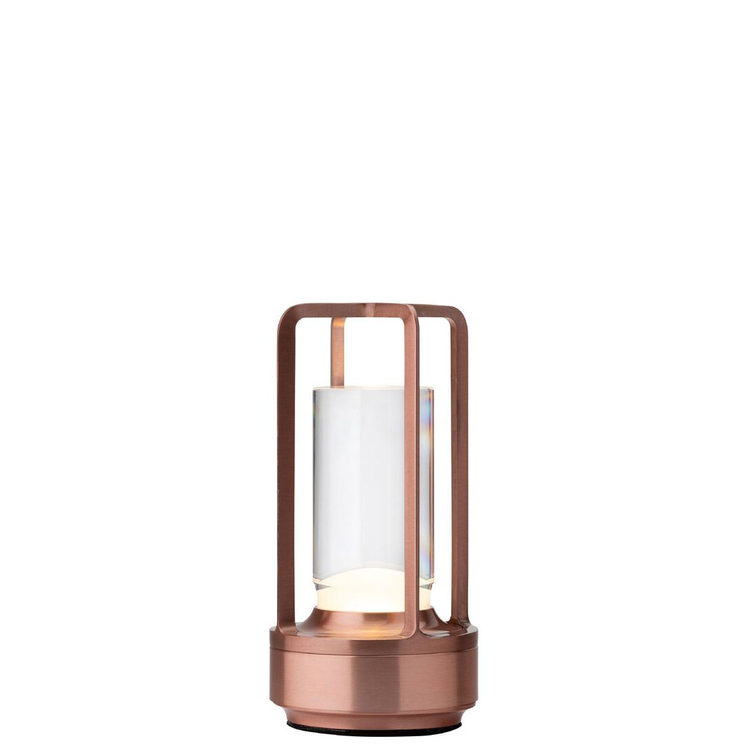 Cuba LED Cordless Lamp 17.5cm - Brushed Copper