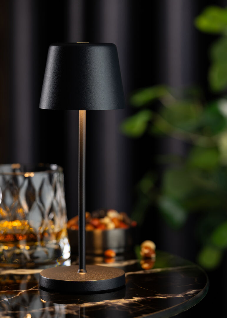 Bermuda Micro LED Cordless Lamp 21cm - Black
