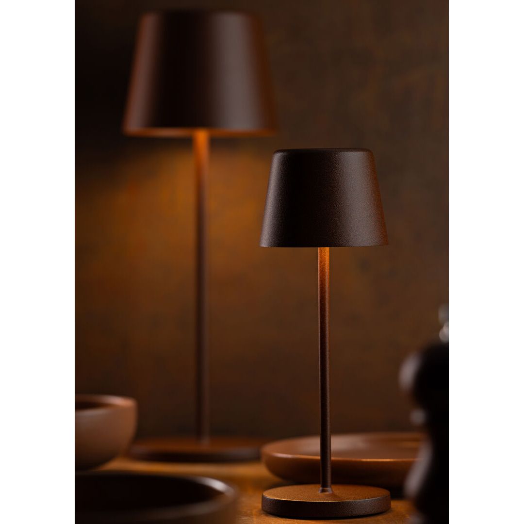 Bermuda Micro LED Cordless Lamp 21cm - Corten