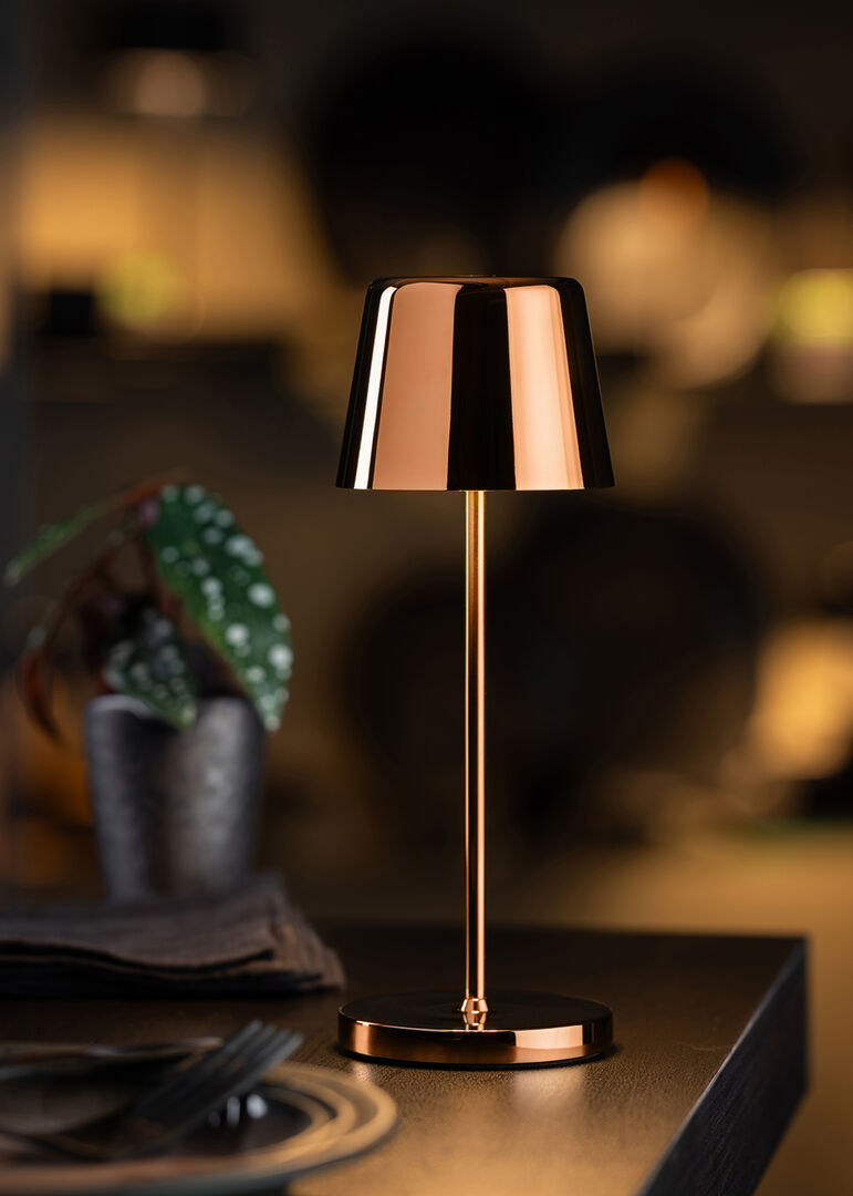 Bermuda Micro LED Cordless Lamp 21cm - Copper