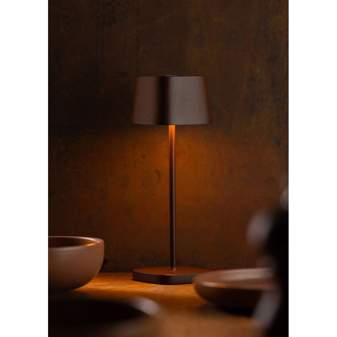Montego LED Cordless Lamp 30cm - Corten