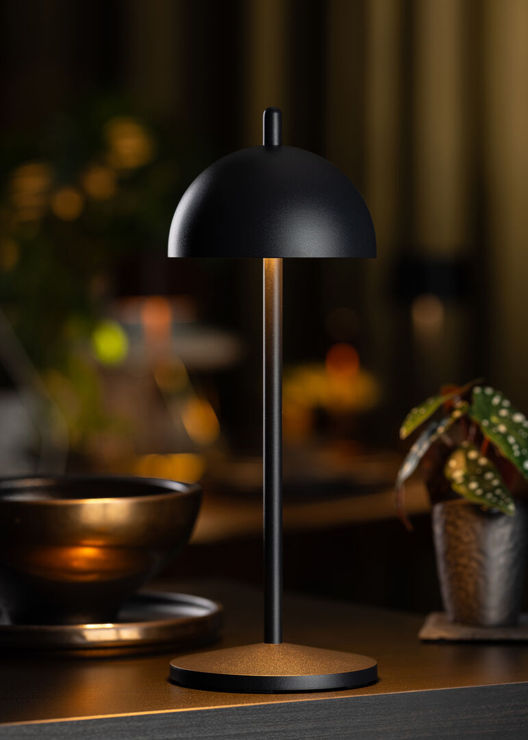 Antigua LED Cordless Lamp 30cm - Black