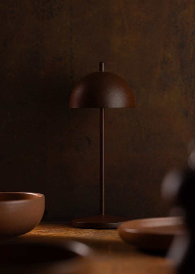 Antigua LED Cordless Lamp 30cm - Corten