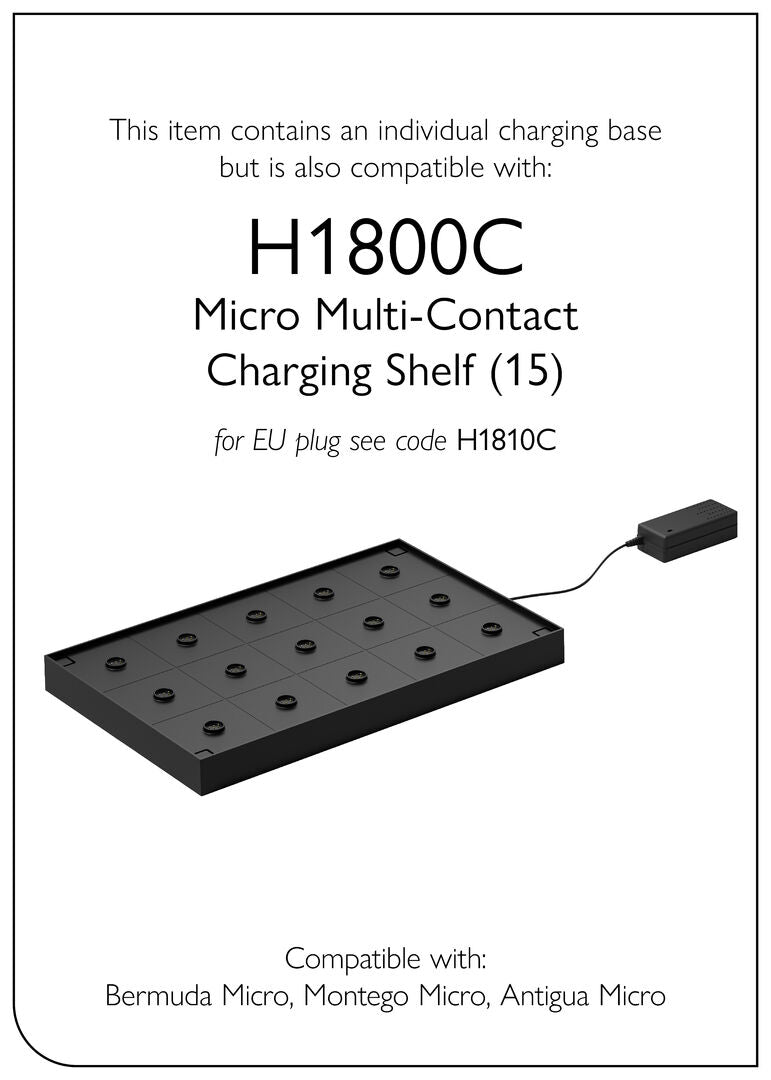 Antigua Micro LED Cordless Lamp 20cm - Black - RE