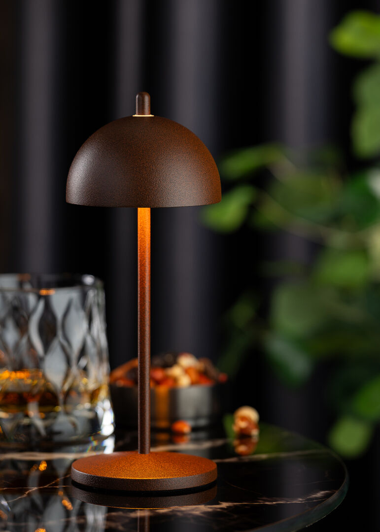 Antigua Micro LED Cordless Lamp 20cm - Corten - RE