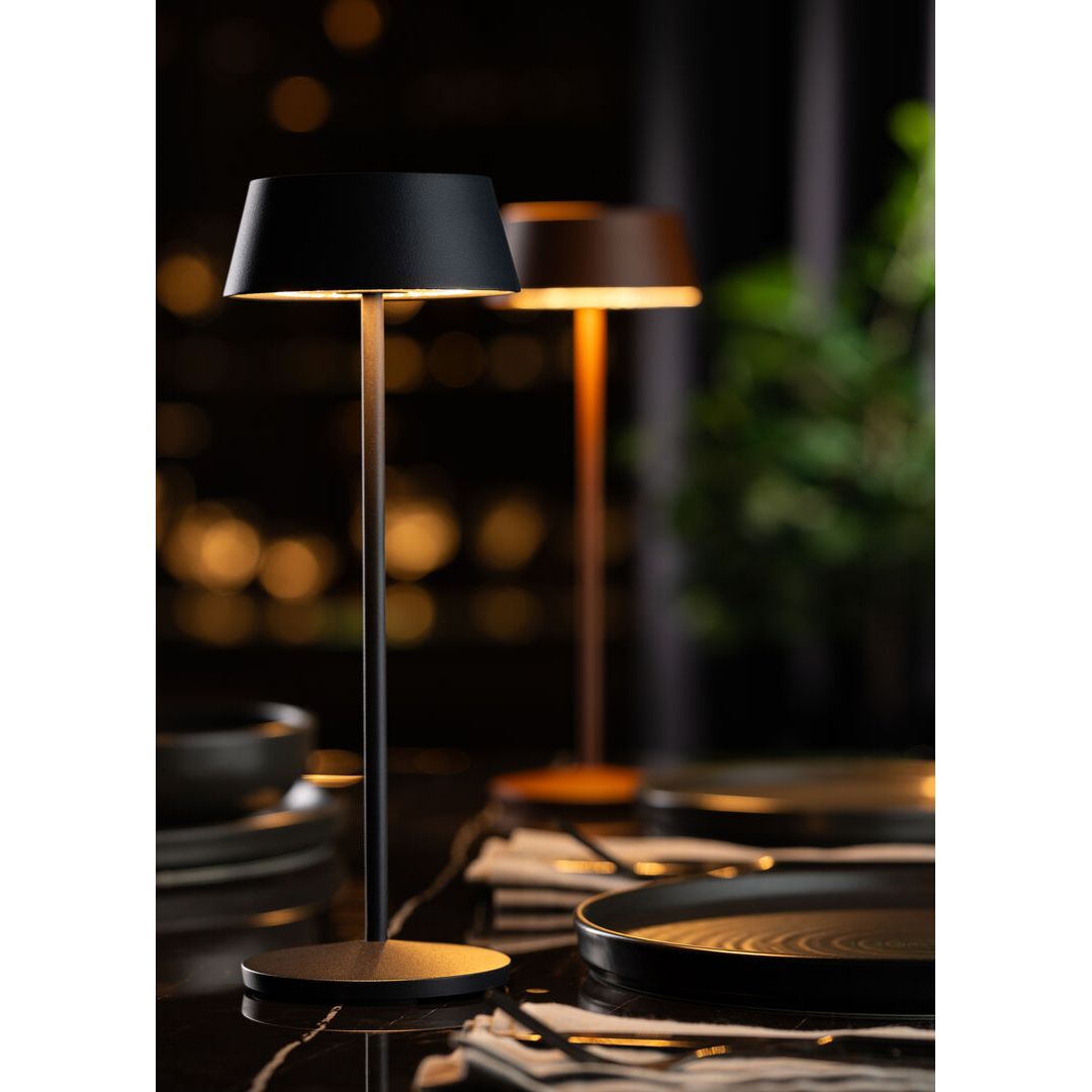 Martinique LED Cordless Lamp 30cm - Black