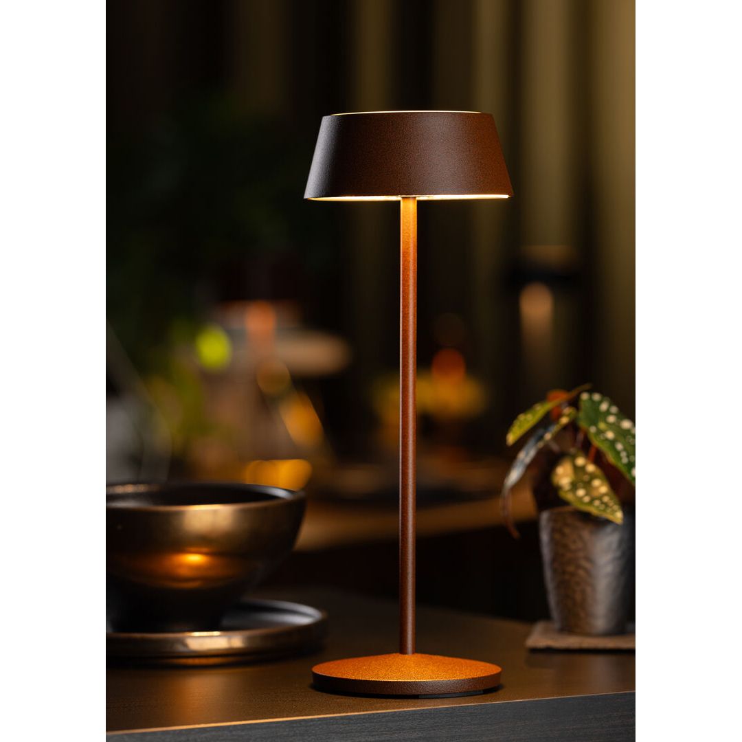 Martinique LED Cordless Lamp 30cm - Corten