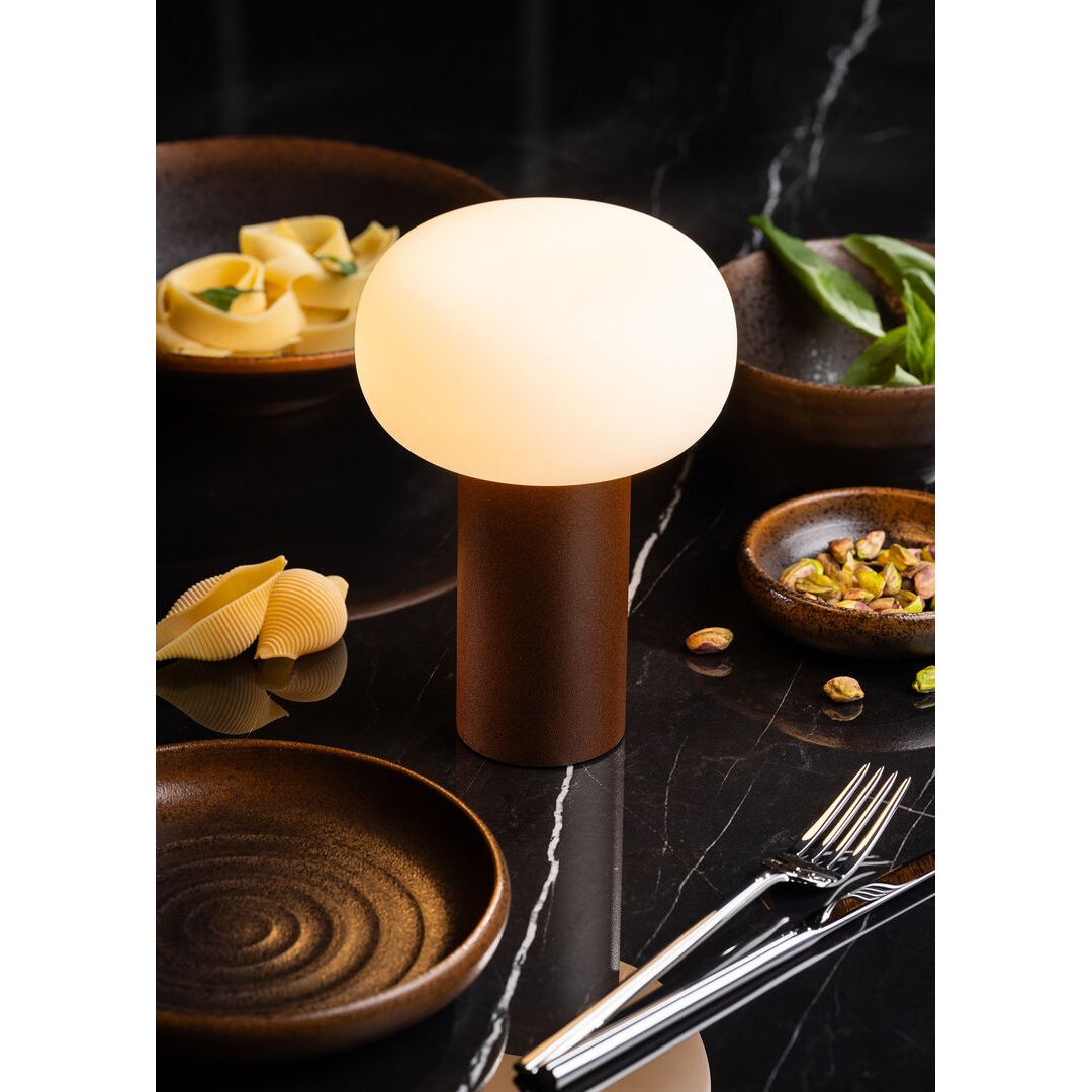 Tobago LED Cordless Lamp 19cm - Corten - RE