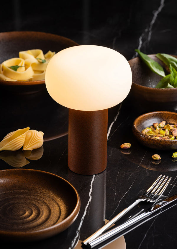Tobago LED Cordless Lamp 19cm - Corten - RE