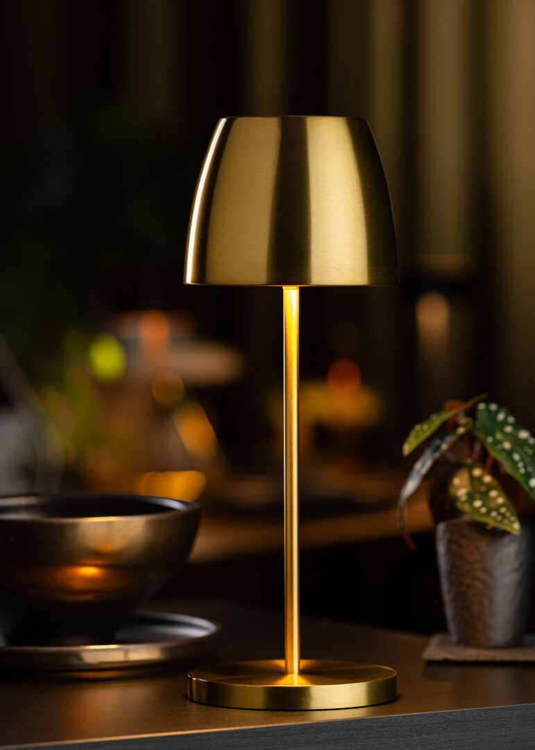 Montserrat LED Cordless Lamp 30cm - Gold - RE