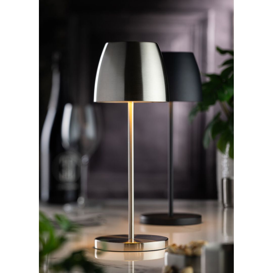Montserrat LED Cordless Lamp 30cm-BrushedSilver-RE