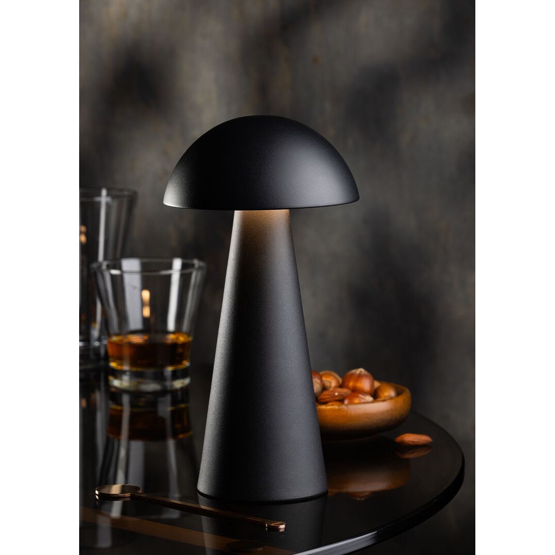 Grenada LED Cordless Lamp 22.5cm - Black - RE