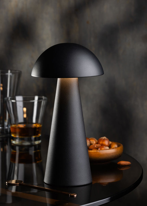 Grenada LED Cordless Lamp 22.5cm - Black - RE