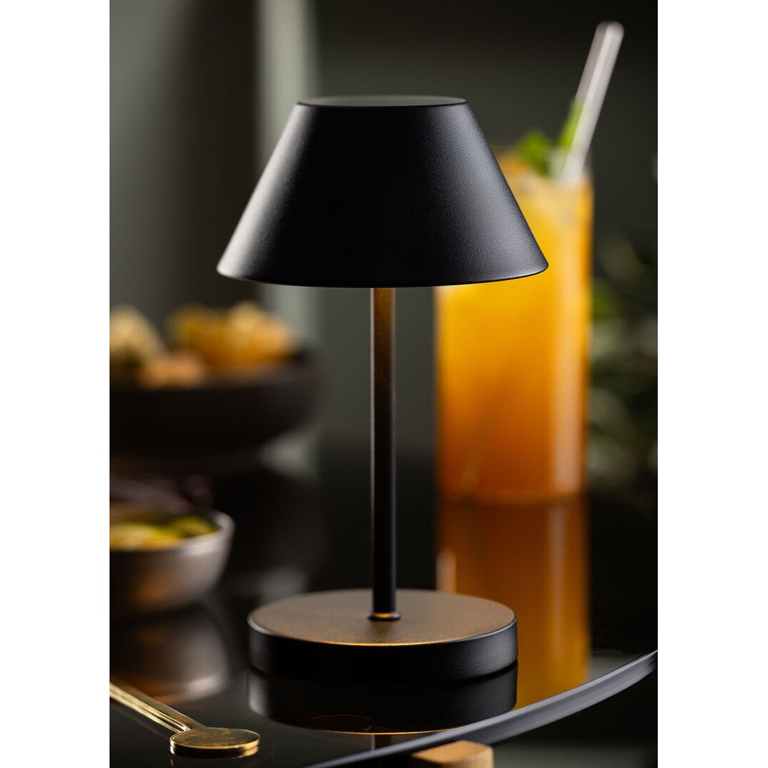 Bonaire LED Cordless Lamp 19cm - Black - RE