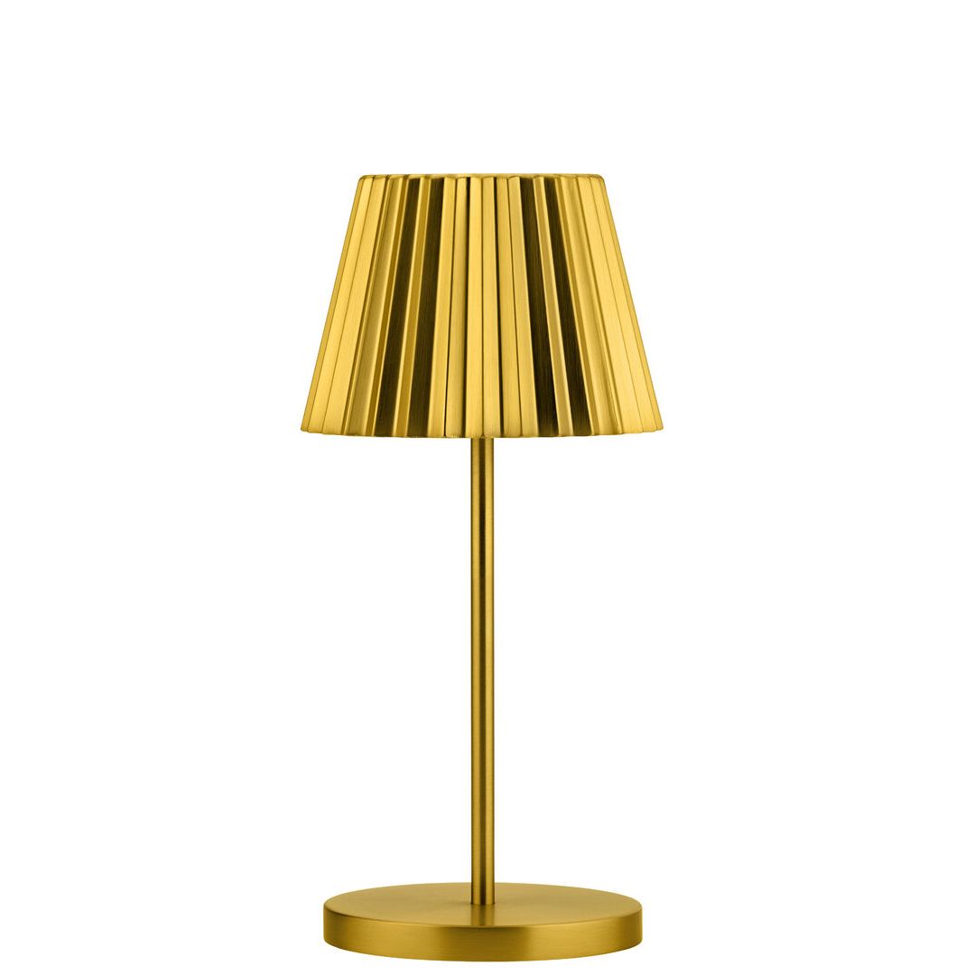 Dominica LED Cordless Lamp 26cm- Brushed Gold - RE