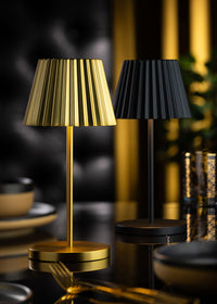 Dominica LED Cordless Lamp 26cm- Brushed Gold - RE
