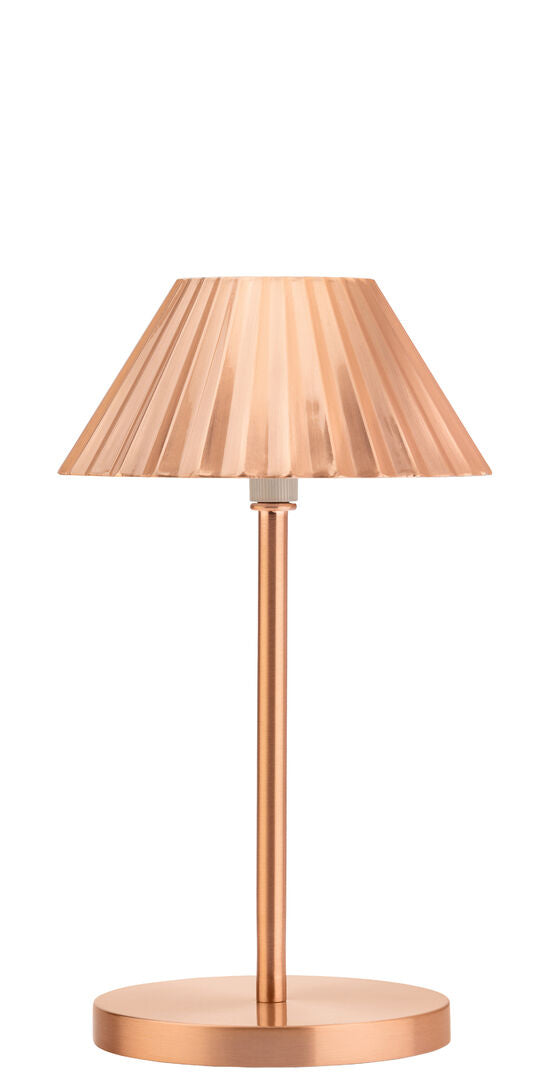 Aruba LED Cordless Lamp 23cm - Brushed Copper