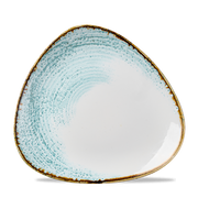 Homespun Accents Aquamarine Triangle Plate 26.5cm