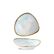 Homespun Accents Aquamarine Triangle Bowl 23.5cm