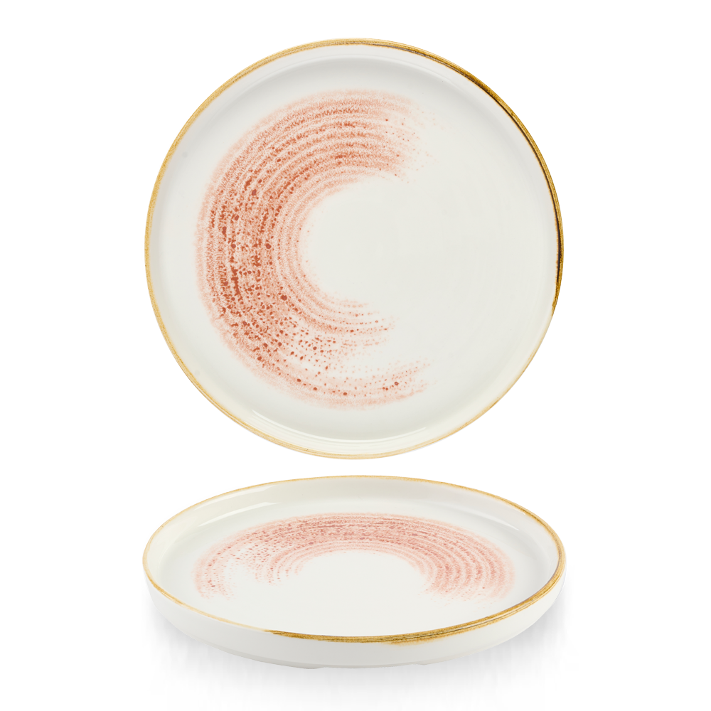 Studio Prints Homespun Accents Coral Walled Plate 26cm