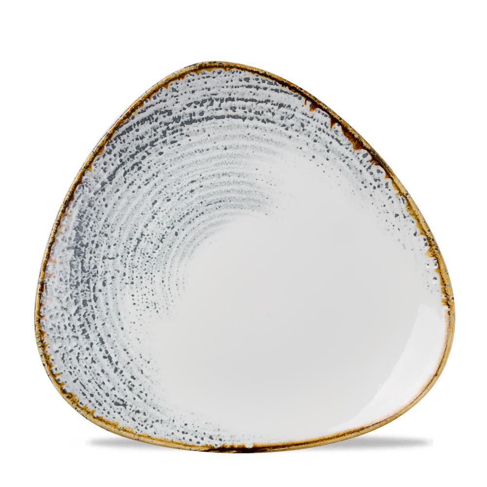 Homespun Accents Grey Triangle Plate 26.5cm - Contemporary Elegance