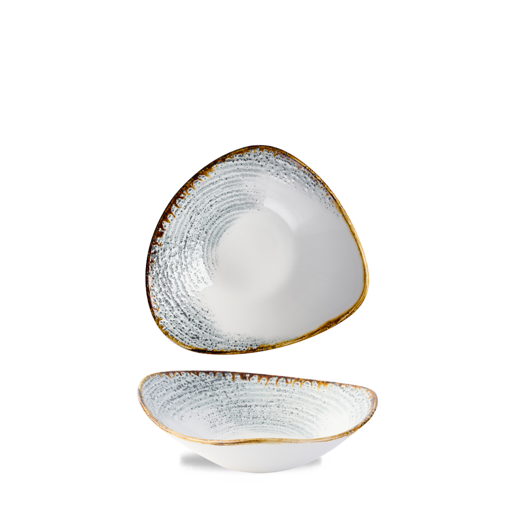 Homespun Accents Grey Triangle Bowl 18.5cm - Contemporary Elegance