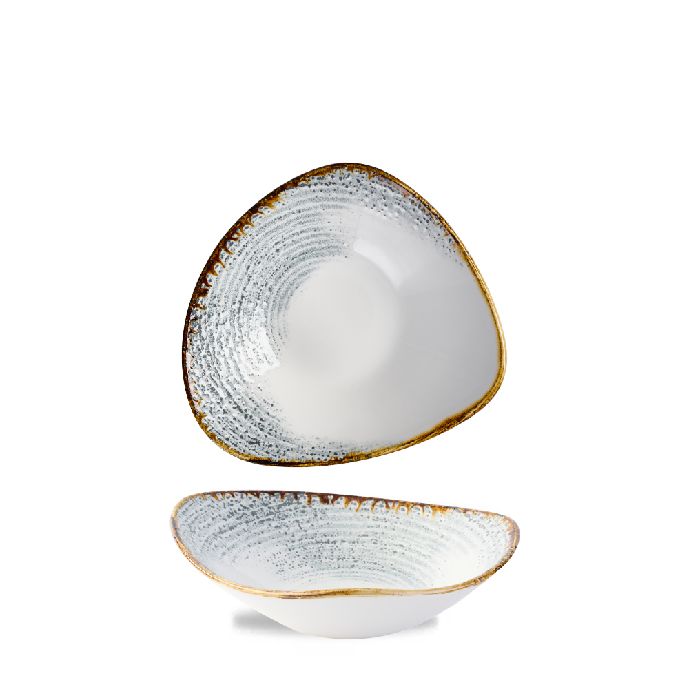 Homespun Accents Grey Triangle Bowl 23.5cm - Contemporary Elegance