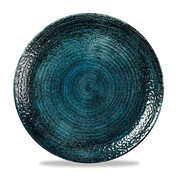 Homespun Chroma Blue Coupe Plate 28.8cm - Artistry for Your Table